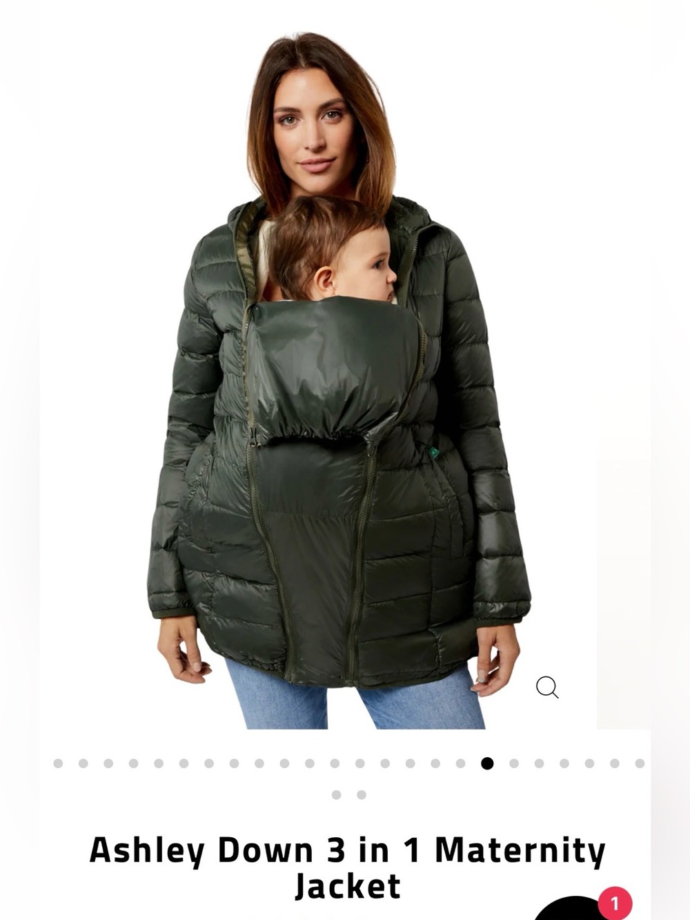 Modern Eternity Ashley Down 3 in 1 Maternity Puffer Jacket